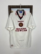Manchester United Away football shirt 1996 Soccer Umbro Jersey Mens Trikot Sz L