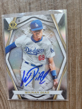 Wilman Diaz Signed 2022 Bowman Illusions Baseball Card Dodgers #BI-10