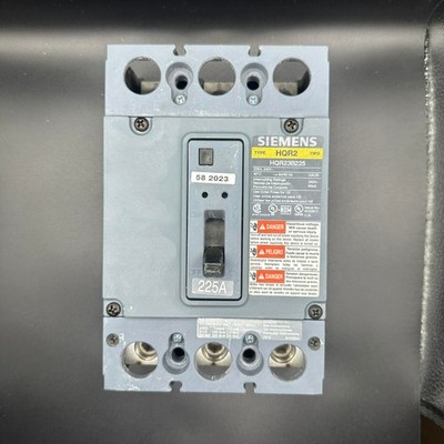 Siemens HQR23B225 3-Pole 225A 240V Circuit Breaker New Take Out