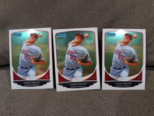 2013 BOWMAN CHROME LUCAS GIOLITO (3) ROOKIE RC BOSTON RED SOX SHARP CLEAN SP