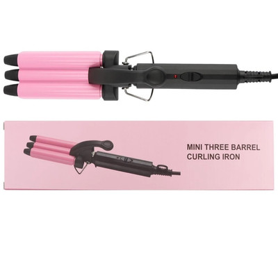 Mini 3 Barrel Curling Iron Hair Waver Compact Styling Tool BRAND NEW