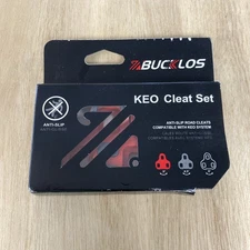 NEW BUCKLOS LOOK KEO Grip Anti-Slip Cleats, Red 9˚ Float