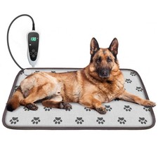Large Dog Heating Pad 34x21in Waterproof Pet Heating Pad for Dogs Smart Therm...
