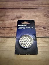 1.5" diameter round Metal DRAIN STRAINER CUP tub laundry sink PEERLESS PRL045