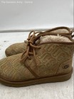 UGG Unisex Kids Neumel II Brown Leather Lace Up Ankle Chukka Boots Size US 4 — photo 3