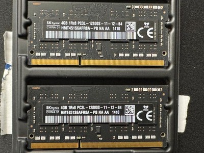 SKhynix  2x4GB 1Rx8 PC3L-12800 Laptop SODIMM RAM Memory HMT451S6AFR8A-PB iMac 