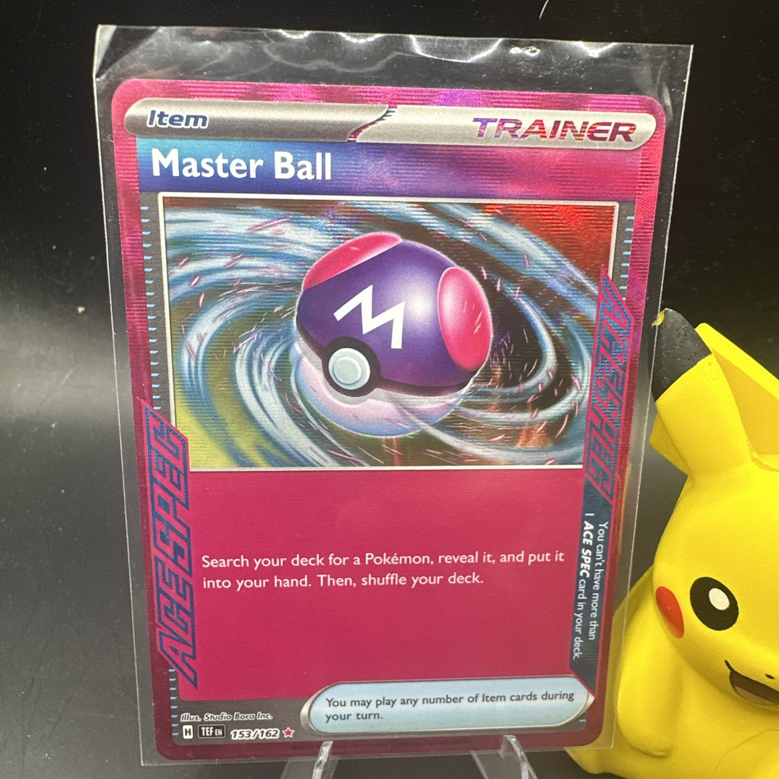 MASTER BALL 153/162 ACE SPEC RARE TEMPORAL FORCES POKEMON HOLO NM