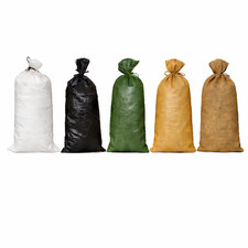 Pack of 5 all types Yuzet Sand Bags With Ties Flood Protection Sack Sandbag