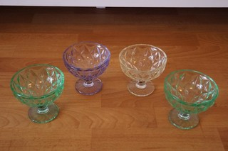 4 x Eisbecher Eisschale Dessertschale Eis Dessert