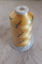 LARGE SPOOL Simthread Embroidery Thread 5500Yards - Cream Yellow 812 Sealed 