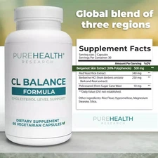 CL Balance Cholesterol Supplement, High Cholesterol Lowering PureHealth Research