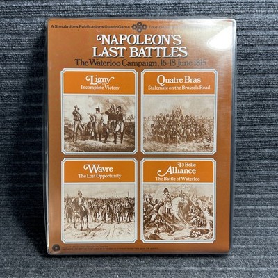 SPI Napoleon's Last Battles Waterloo Campaign Flat Tray Historical Wargame 1976