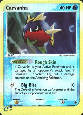Carvanha 51/109 Rubin und Saphir Common Reverse Holo NM/LP