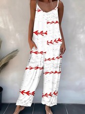 Damen Blumen Latzhose Jumpsuit Sommer Overall Einteiler Weites Bein Hosenanzug ❤