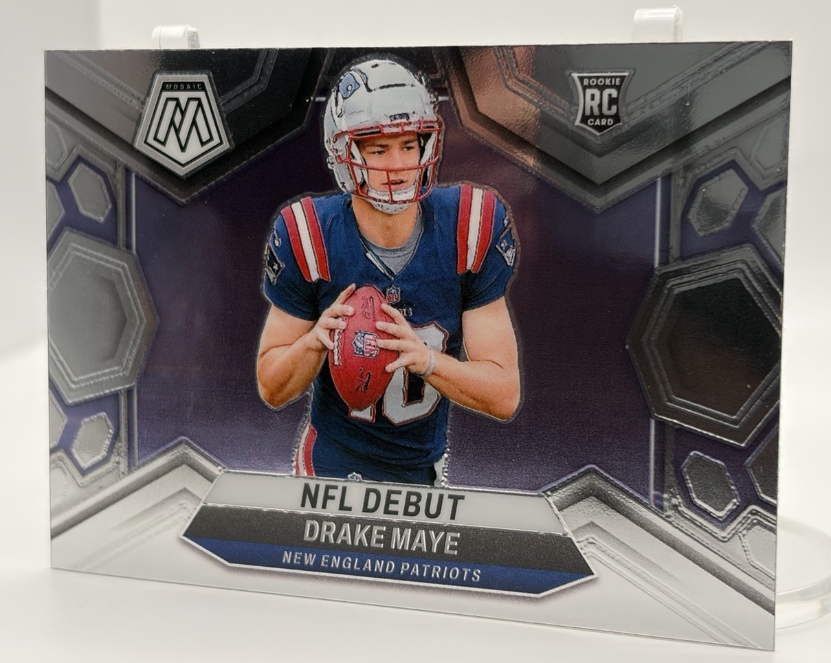 Panini 2024 Mosaic Football Drake Maye Patriots RC NFL Debut #273 Reactive