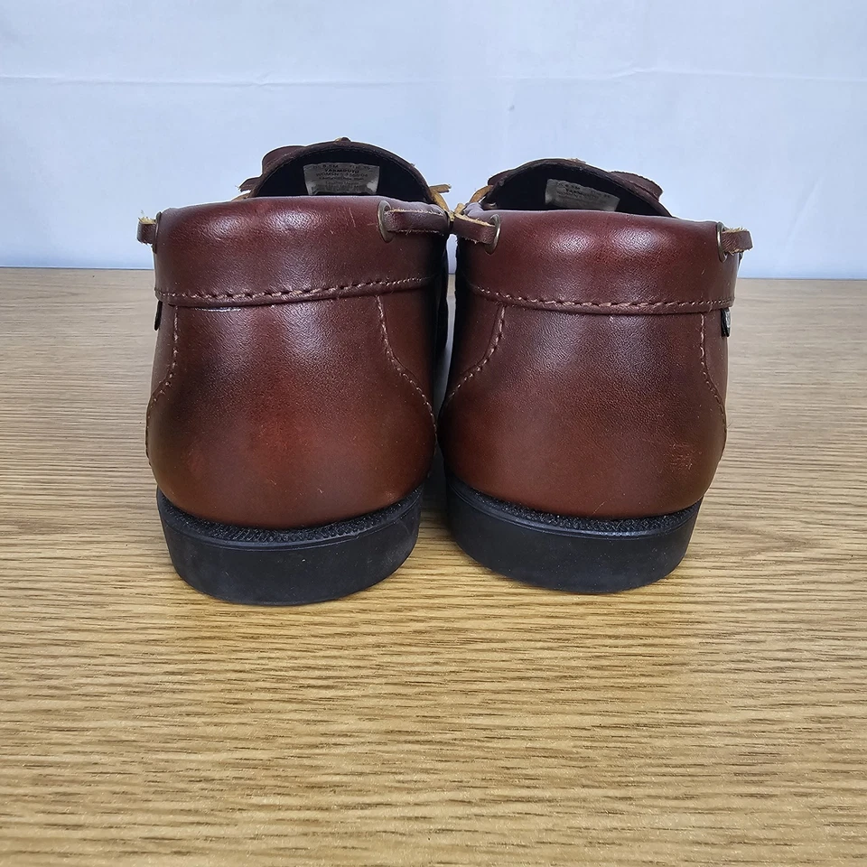 Mocassim Eastland Yarmouth couro marrom barco deck preppy Wm EUA tamanho 8.5 - Imagem 4 de 4