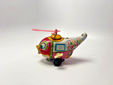 VTG Easter Copter Windup Helicopter Tin Toy Made in Japan Litho SEE WEAR READ