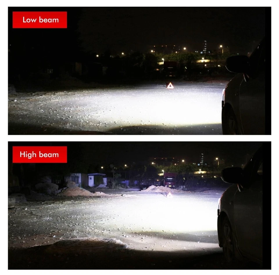 Lâmpadas de neblina feixe Hi-Lo 4 lados farol de LED para GMC Yukon XL 1500 2007-2014 - Imagem 4 de 4