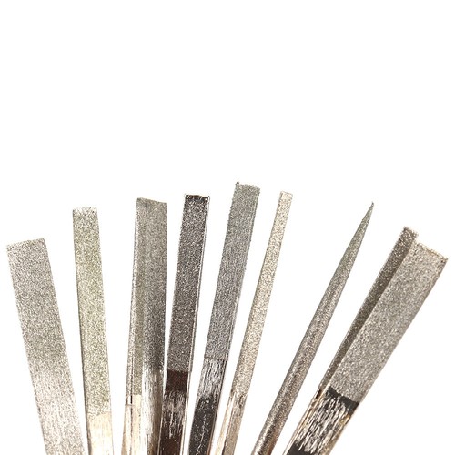 10Pcs High Quality Diamond Coated File Air Micro Die Grinder Polish Tool F Metal - Picture 3 of 8