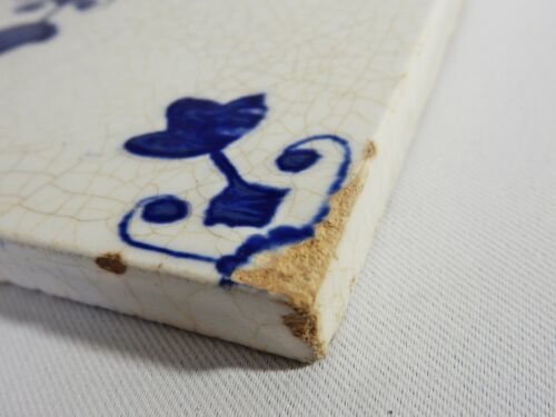 Antique Original Delft Tile Washstand Fireplace Wash Stand Blue White Victorian - Picture 2 of 4