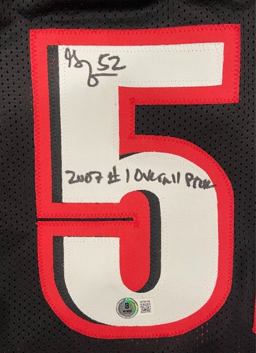 Greg Oden Signed Portland Custom Jersey w/ #1 Pick Beckett Witness BAS COA - Picture 2 of 4