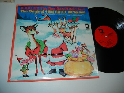 RUDOLPH THE RED NOSED REINDEER GENE AUTRY 1964(?) PICKWICK SDLPZ-5 EX ...