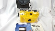 ULTRONIC YELLOW 35mm SPORT CAMERA w/ CASE  MANUAL