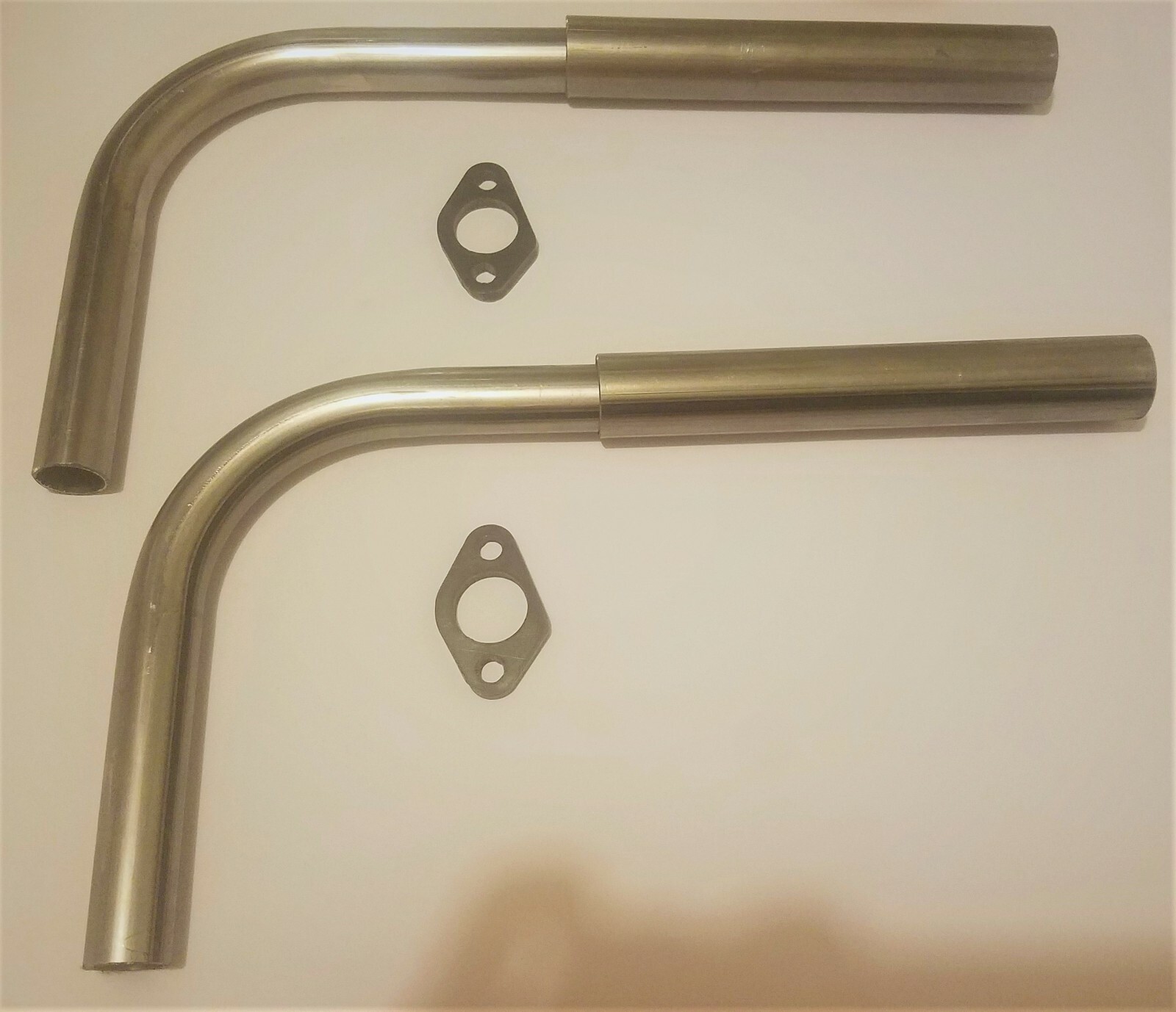 SET OF TWO (2) Mini bike Go Kart exhaust, header pipe kit for 212cc