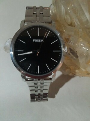 Mens Large Dial Fossil Bracelet Watch 