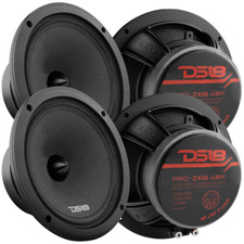 4x DS18 8" Midrange Bullet Speakers - 350W Rms 4-ohm PRO-ZXI8.4BM Loudspeakers