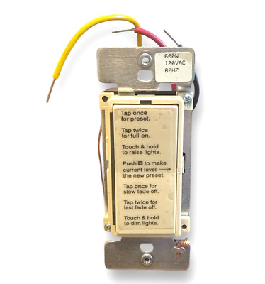 LIGHTOLIER OS600 Ivory Preset Digital Onset Dimmer Lighting Control 600W 120V