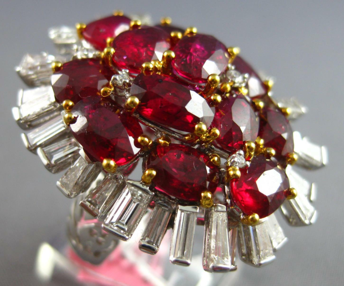 EXTRA LARGE 16.03CT DIAMOND & AAA RUBY 18KT 2 TON… - image 1
