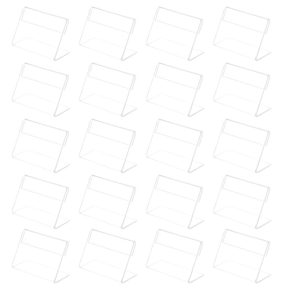 Tag Pricing Small Clear Name Tags Stands Signs Display