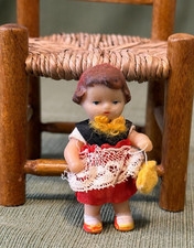 Vintage German Rubber Girl Doll 1960's