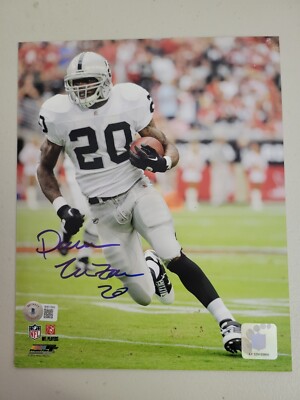 Darren McFadden Signed Raiders 8x10 Photo Autograph DMAC Beckett