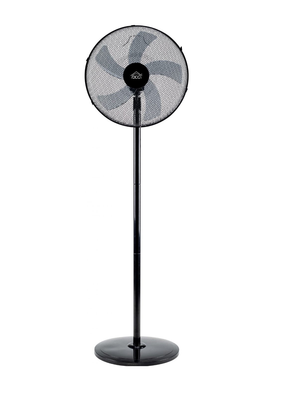 VENTILATEUR PLANANT DCG VE1646 45 CM OSCILLATION INCLINAISON 3 VITESSES NOIR