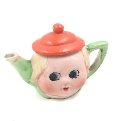 Antique Miniature Anthropomorphic Tea Set 1920s Japan Face Big