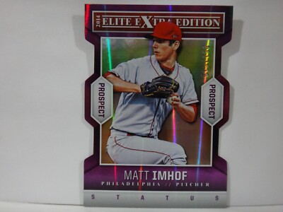 2014 Panini Elite Extra Edition Prospects Status Purple Die-Cut /150 Matt Imhof
