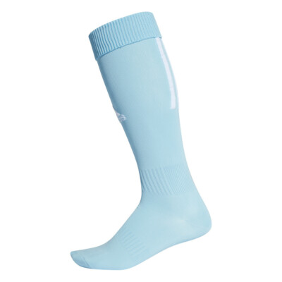adidas Santos 18 3 Streifen Stutzenstrumpf Fußballsocke hellblau [CV8106]