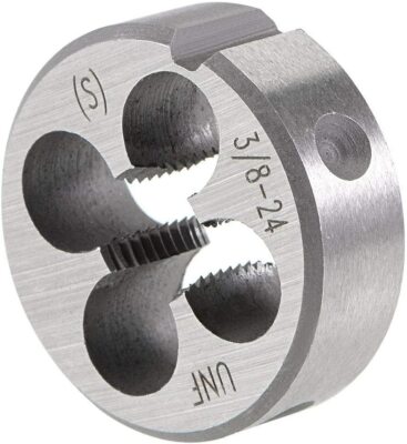 3/8-24 UNF Left Hand Tap And Die Set - High Speed Steel Thread Repair Kit For Metalworking