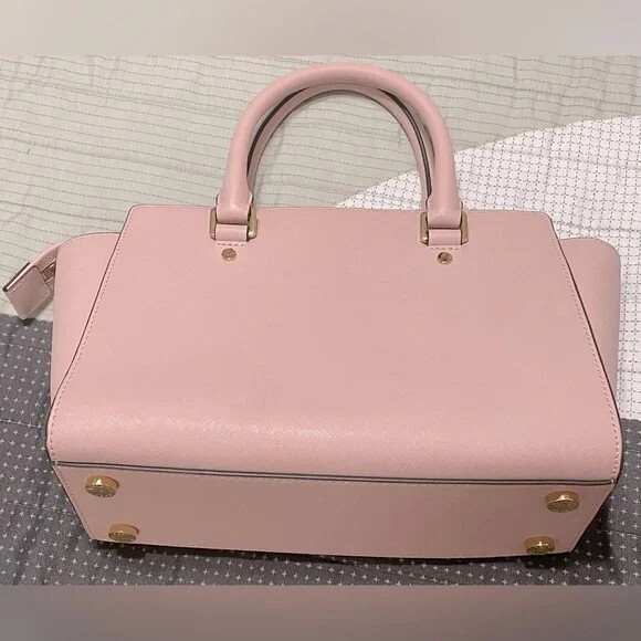 Rose Light Baby Pink Michael Kors Selma Saffiano Satchel Rose Light Baby Pink Michael Kors Selma Saffiano Satchel