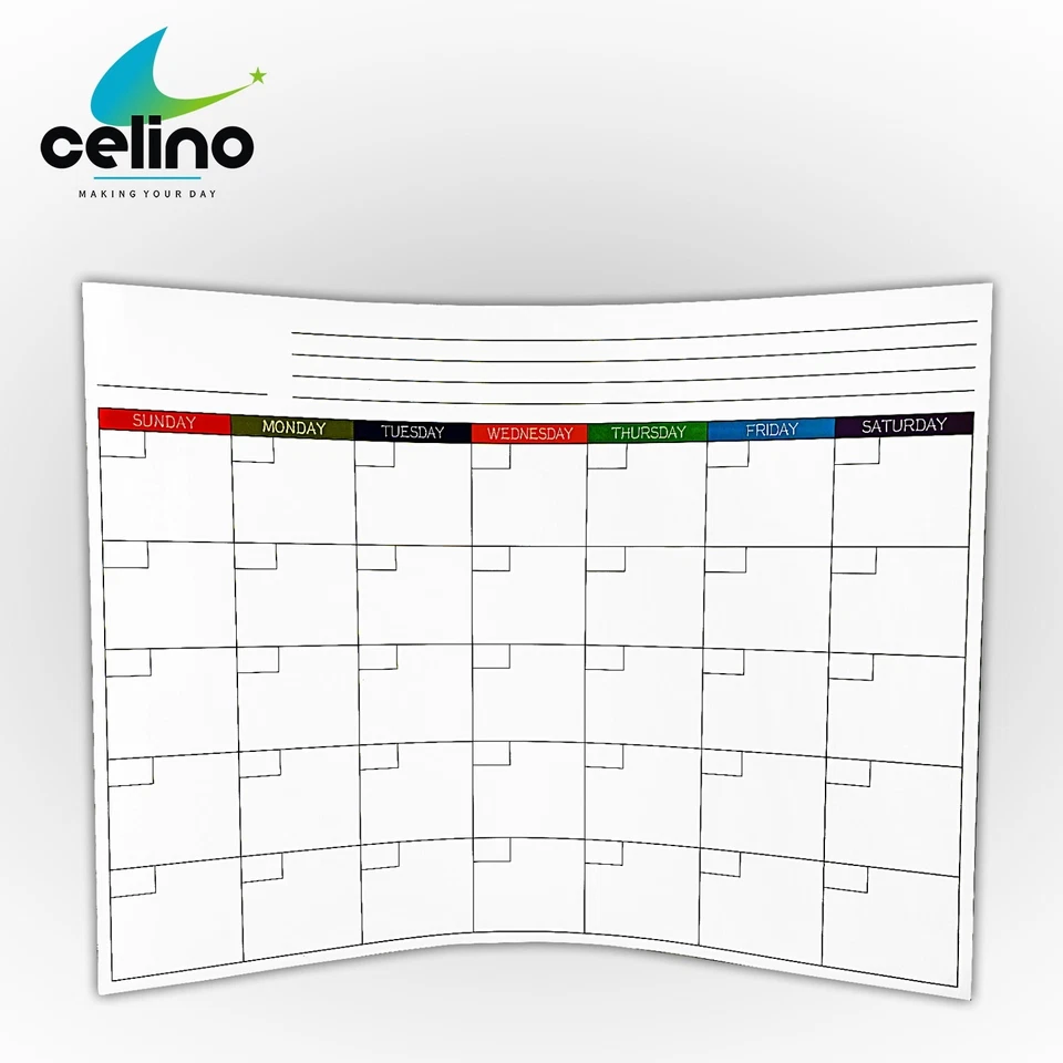 A4 Monthly Planner Magnetic Whiteboard Dry Wipe Fridge To Do List Meal Shopping - Image 4 of 4