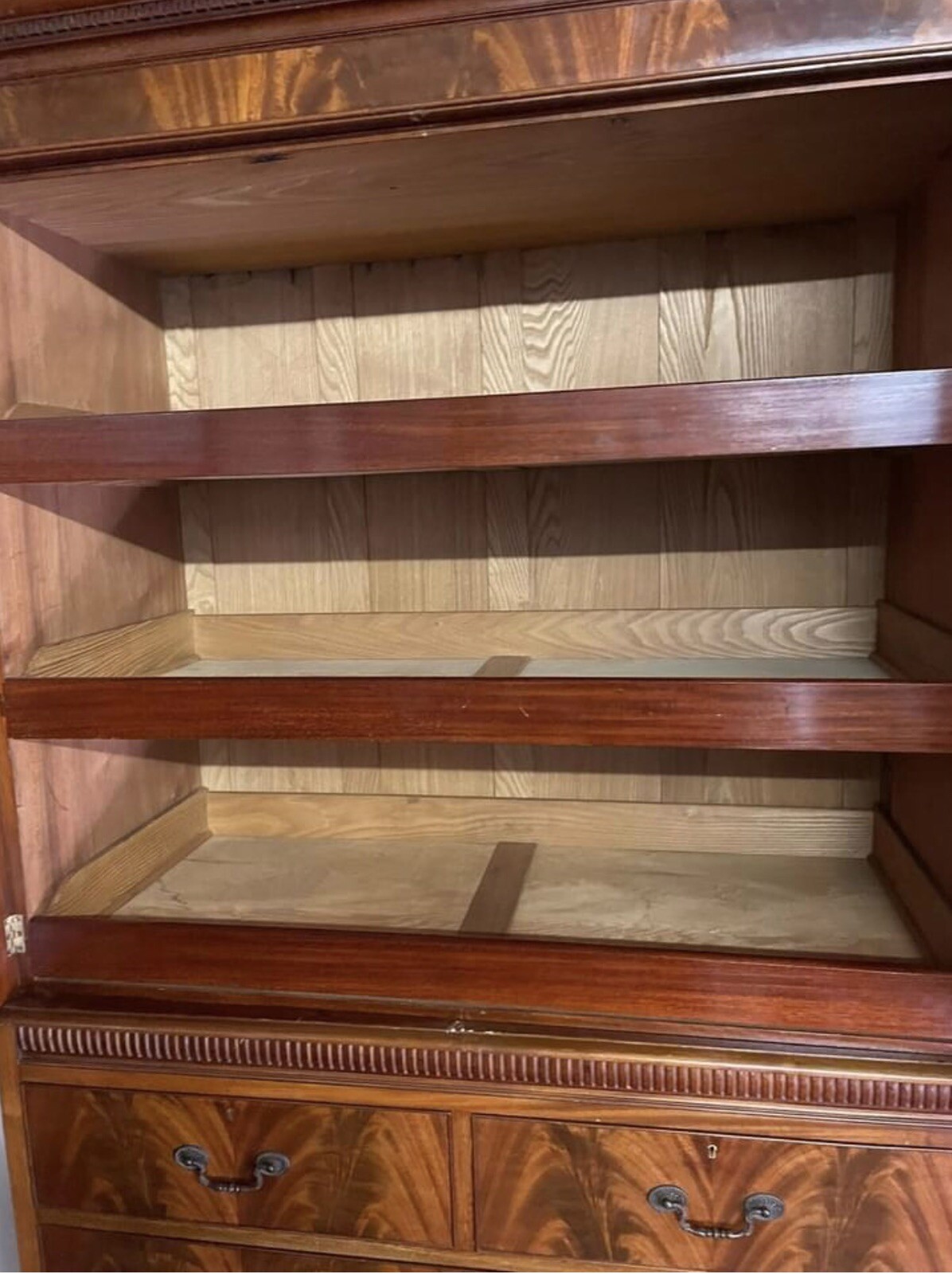 Antique Mahogany Linen Press eBay