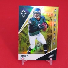 Michael Vick /75 YELLOW Prizm Comeback 2019 Panini Phoenix