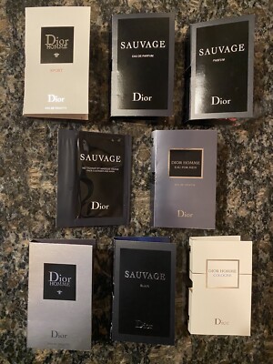 | Dior Homme / Dior Sauvage ~ 1 ml Sample Spray Collection For Men ~ 10 Pieces |