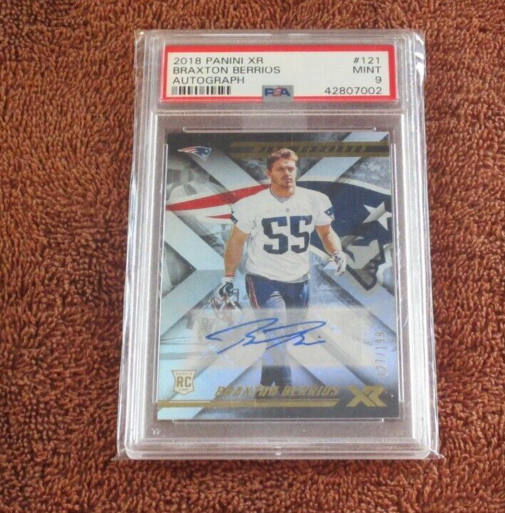 Braxton Berrios Panini XR #121 Autograph