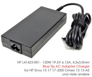 120W 19,5V HP NETZTEIL FÜR OMEN 15 17 AX BC AB GAMING SERIES LAPTOP N153