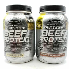 MuscleTech Platinum 100% Beef Protein, Ultra-Pure Hydrolyzed Beef Isolate 3lbs