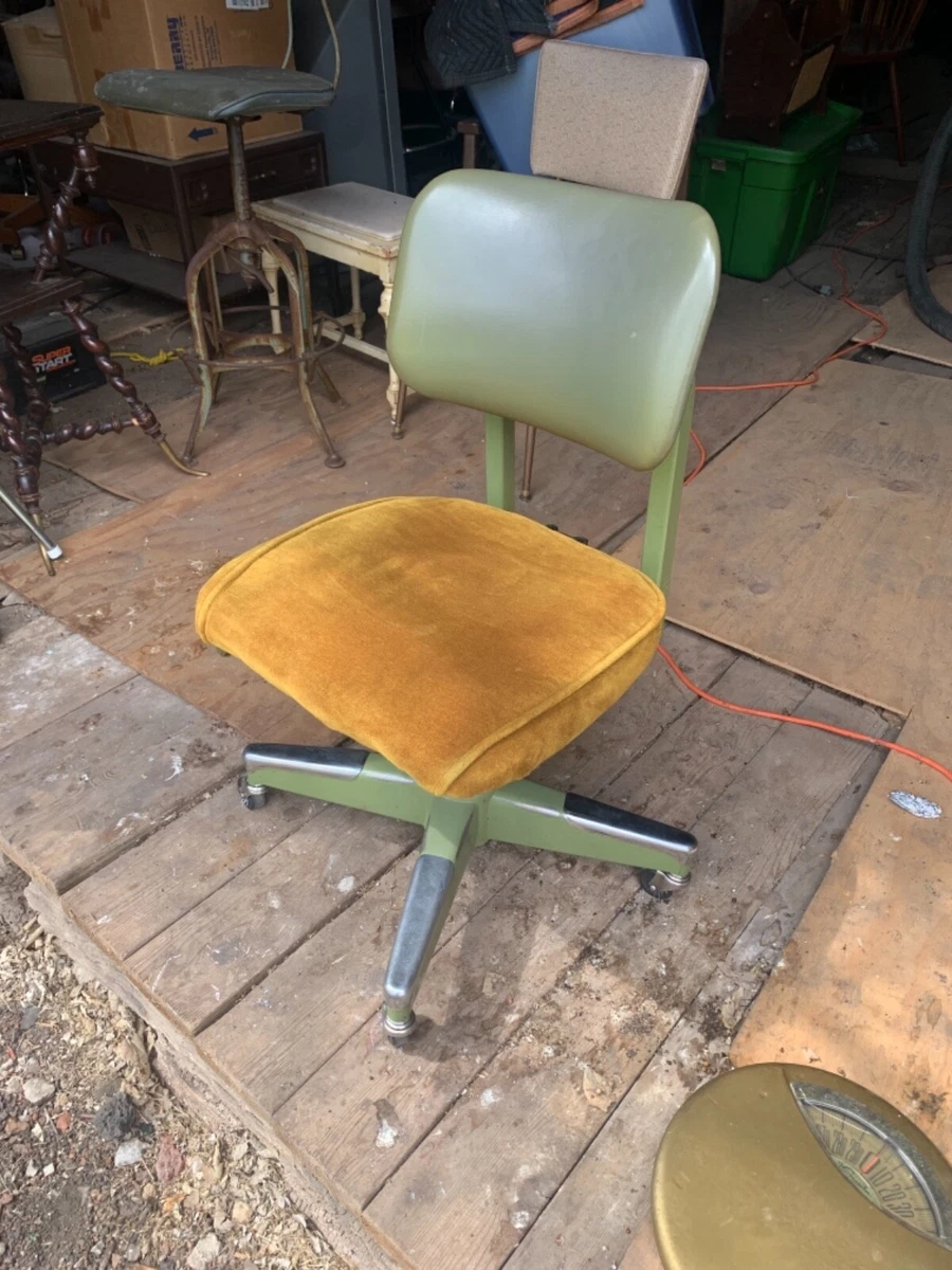 Antique Vintage Mid Century Inter Royal Metal Rolling Office