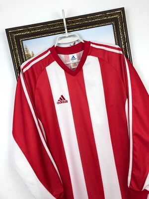 Vintage 90's Adidas Football Template Shirt Soccer Jersey Long